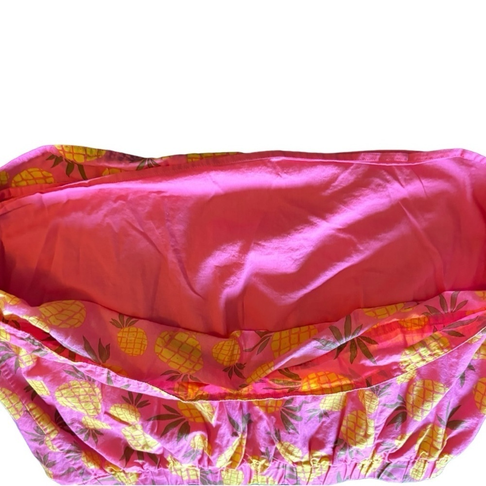 J Crew Pink Pineapple Mini Skirt Size Large - Picture 6 of 6